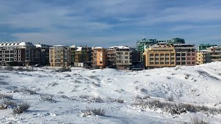 Приморско в снегу, Primorsko in the snow