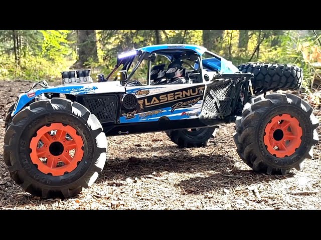 LOSI 1/10 LASERNUT U4 4WD Rock Racer BRUSHLESS RTR con Smart y AVC, negro