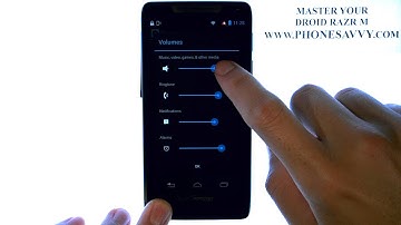Motorola Droid Razr M - How Do I Change Media Volume Only