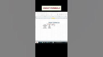 Zakat formula in msexcel 😨  #shortsfeed  #viralvideo #computer #fn #laptop  #shorts #zakatformula