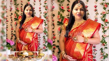 Pregnant Rubina Dilaik Grand Baby Shower Ceremony with Husband Abhinav Shukla