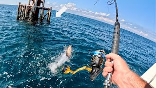 Things Got CRAZY When I Dropped Live Baits Around This RIG! | SOLO Offshore Day