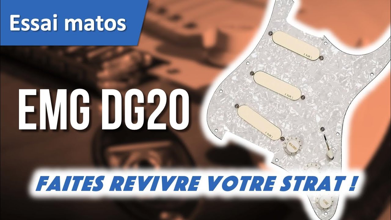 Test du kit micros EMG DG20 (David Gilmour) pour Stratocaster - YouTube