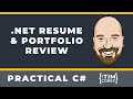 C# Resume and Portfolio Review