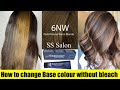 How tobase colour change without bleach  blonde colour without bleach  haircolour