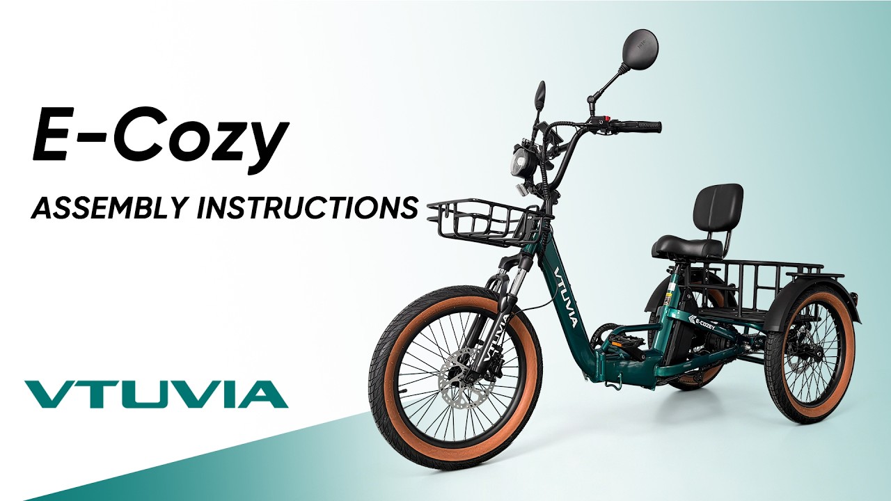 Watch VTUVIA E-COZY Electric Trike Assembly Guide on YouTube.