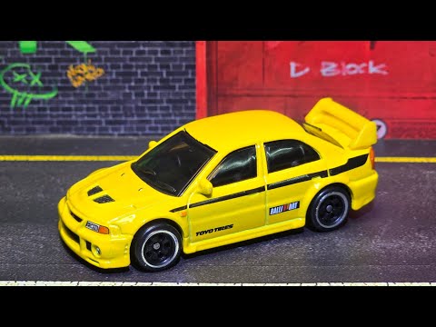 Hot Wheels Retro Entertainment Mitsubishi Lancer Evo VI - 1:64 Scale Die-Cast Car, Collectible Vehicle