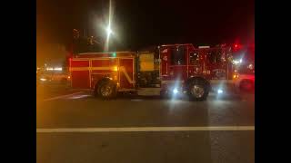 Santee Fire Engine 4 at a Traffic accident 