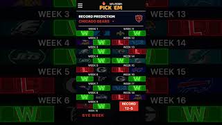 My Prediction Of Chicago Bears