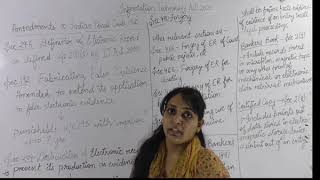 Online classes of Cyber Law(I.T. Act 2000 Amendment in IPC 1860)Lecture 16th  By Meghna ma'am