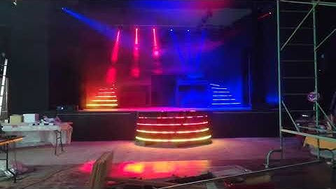 Fastled stairs fire & water effect