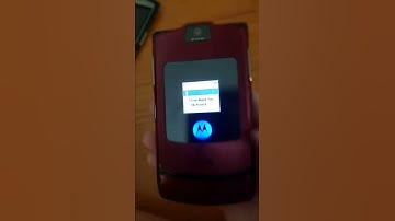 Motorola RAZR V3i (Cingular) Startup and shutdown (external display)
