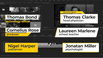 10 Incredible Lower Thirds You Can Download For Free! Lower Thirds Animation