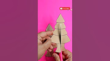 Diy Christmas Tree // Christmas Tree Craft // Cardboard Christmas Tree #shorts #youtubeshorts