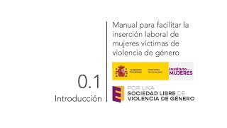 0.1: Presentación del Manual para facilitar la inserción laboral de mujeres VVG