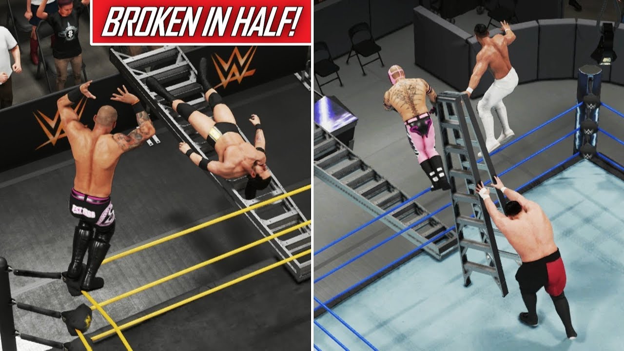 WWE 2K19 TOP 10 LADDER FAILS! (Ladder Moments Gone Wrong) YouTube