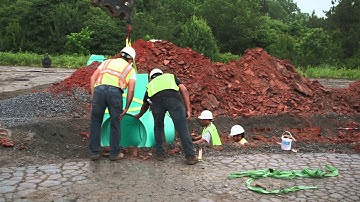 Nyloplast vs. Precast Concrete Structure Installation Comparison Video