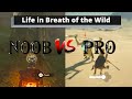 Life of a Noob Vs. Pro|Breath of the Wild