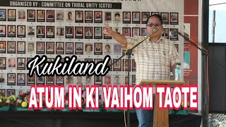 Pu Ch.Ajang Khongsai - 3 Nov - Kuki innpi - Speech