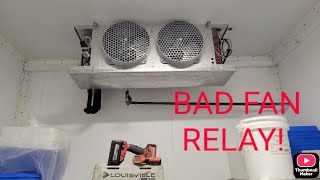 Supermarket Refrigeration - Troubleshooting Walk-in Cooler Fans Out (Bad Relay SL5709)