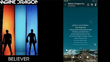 Download - Believer | Imagine Dragons Song's lyrics for phone - LyricOn.in