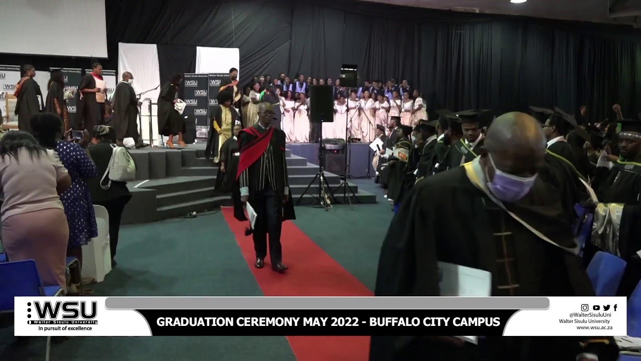 WSU Graduation Ceremony May 2022Buffalo City Day 1 Morning YouTube