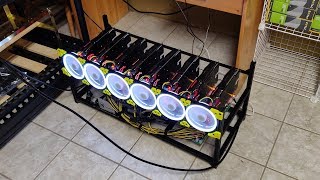 HASHRATE of the 8 x 480 8GB Mining Rig! screenshot 5