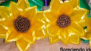 Girasol De Listón Celoseda Paso A Paso