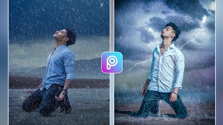 Realistic Rain Photo Editing In PicsArt | Rain Photo Editing | PicsArt Photo Editing New style screenshot 3