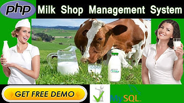 Online Milk Shop | Dairy Management System Project in PHP | MYSQLI | HTML - College Projects for CS
