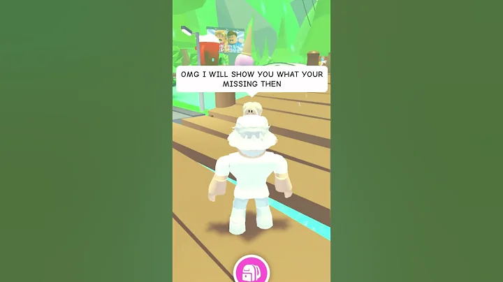 she tried to flex on me so i roasted her in adopt me..👀 #shorts