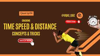 Quant Apt 04: Cracking Time, Speed &amp; Distance #concept #tricks | #competitiveexams #aptitudetricks