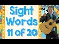 Sight Words | Ready to Read Sight Words | List 11 | Jack Hartmann