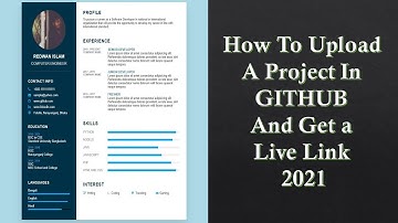 How to upload a project in GitHub and generate a live link 2021 || Bangla || Eng. sub