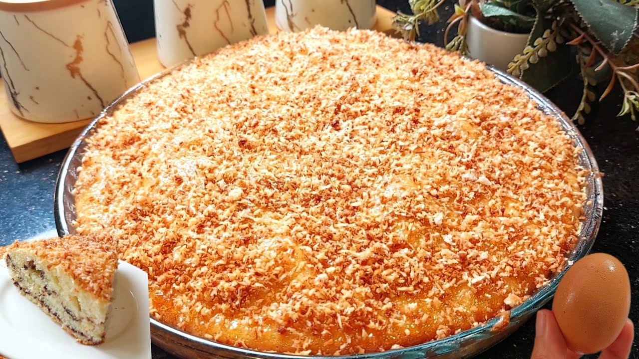 الكيك لي دارت ضجة هاد الأيام 📢ببيضة واحدة 🥚وبدون زبدة مستحيل تجربيه ومتعوديهاش 👌