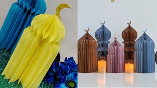 DIY Ramadan decoration ideas 2025 | Paper Mosque افکار لزنیۃ رمضان
