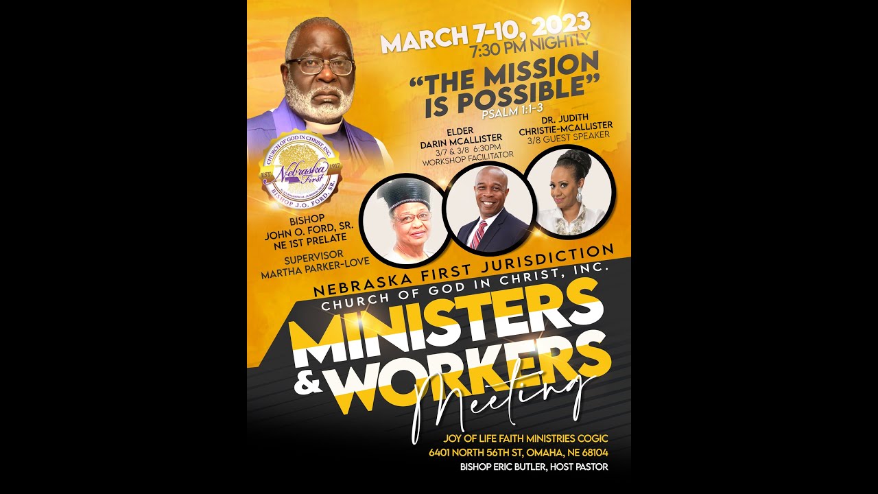 NE 1st COGIC Minister's and Worker's Meeting YouTube