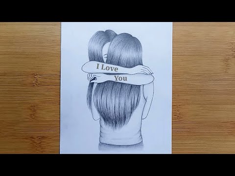 pic Cute Drawing Of Two Best Friends best friends pencil drawing tutorial