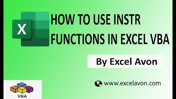 InStr function in Exce VBA - Excel Avon