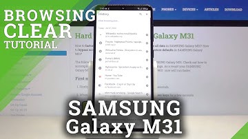 How to Clear Browsing Data in SAMSUNG Galaxy M31 – Delete Browsing History