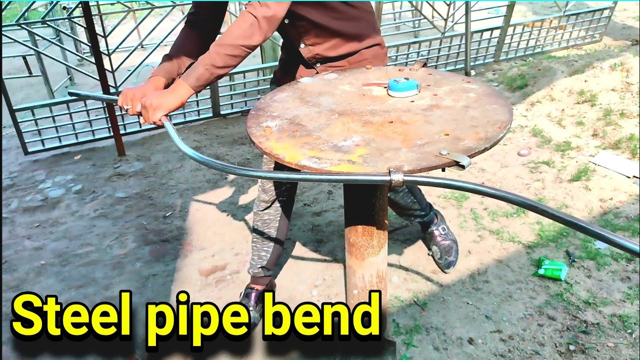 Steel Pipe Bending Tips Steel Pipe Bender Without Mashin YouTube