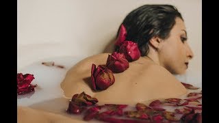 Milkbath with roses