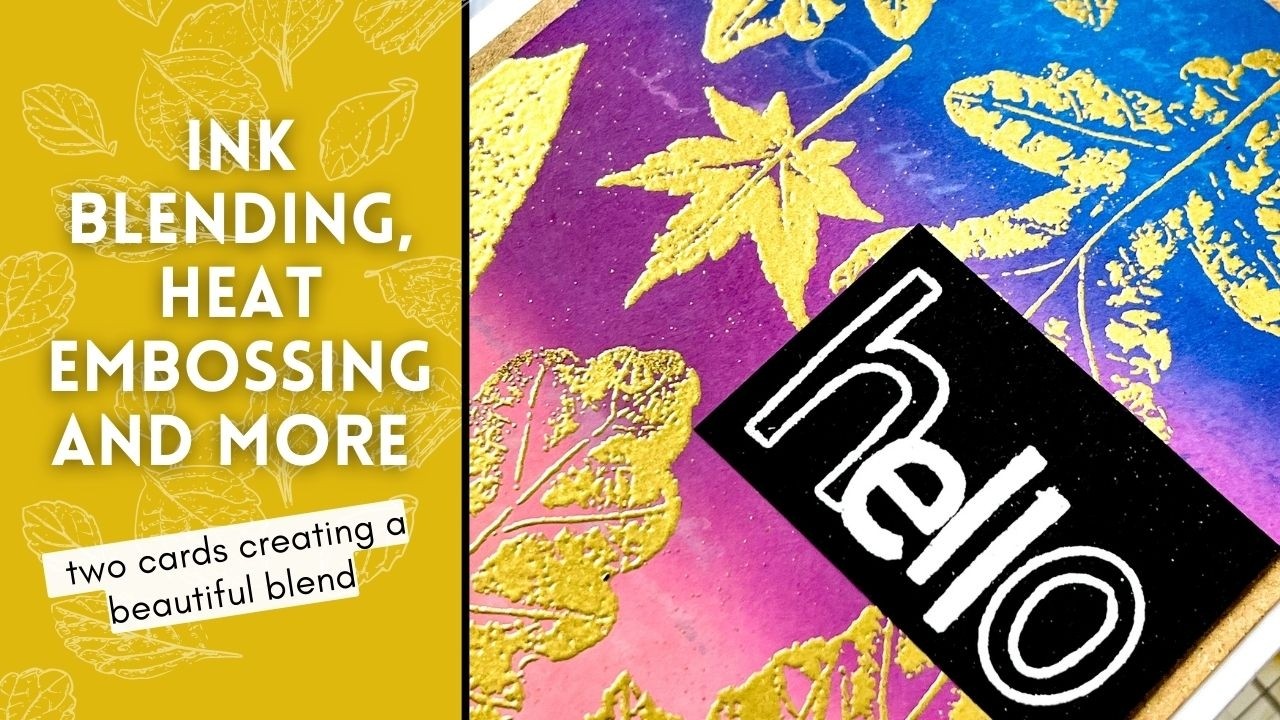 Stunning Heat Embossing | Ink Blending | #rubberdancestamps #papercraft ...