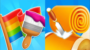 Flag Painters vs Spiral Roll - All Levels SpeedRun Android iOS Gameplay