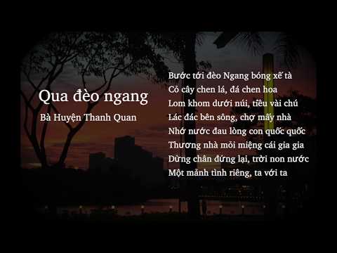 Video Đọc thơ: Qua Đèo Ngang - youtube