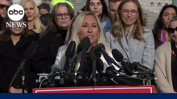 Marjorie Taylor Greene remarks during Epstein survivors press conference