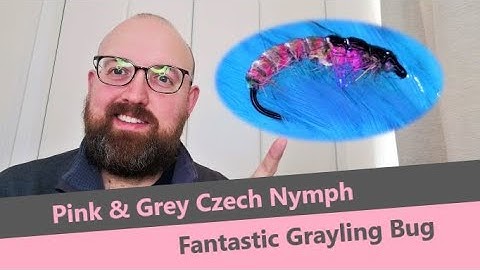Fly tying Pink and Grey Grayling Bug