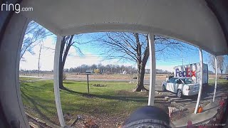 New Castles Singing Fedex Driver