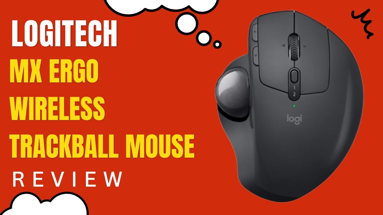 Mouse Wireless Logitech MX Ergo Mouse Trackball Ergonomico