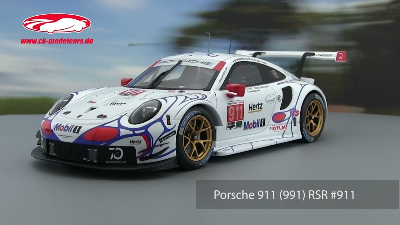 Ixo 1:18 Porsche 911 (991) RSR #911 Class Winner Petit LeMans 2018
